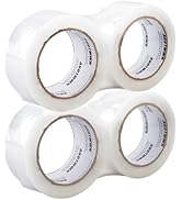AUDTMWH Packing Tape Refills, Clear, Packaging Tape Heavy Duty Designed for Moving, Shipping and ...