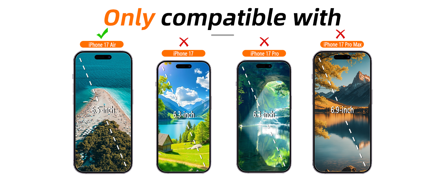 iphone 17 air screen protector tempered glass