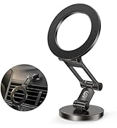 SYNCWIRE Fits MagSafe Car Mount for Car Dashboard, [All-Metal] Foldable Magnetic Phone Holder for...
