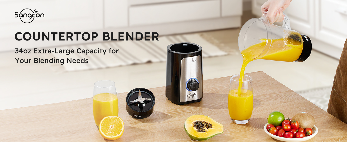 Sangcon 5 in 1 Blender and Food Processor Combo for Kitchen