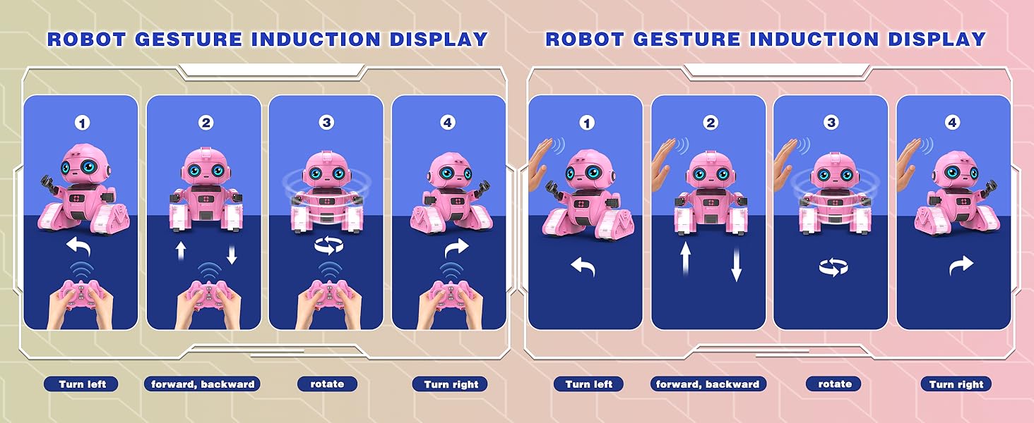 pink remote control robot toy