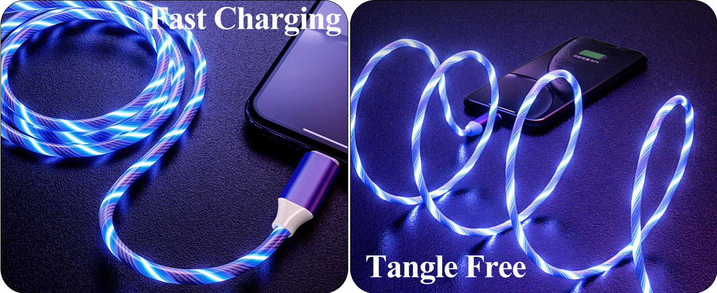 micro usb light up charging cable