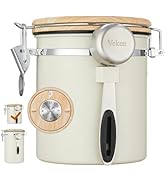 Veken Coffee Canister, Airtight Stainless Steel Kitchen Food Storage Container with Date Tracker ...