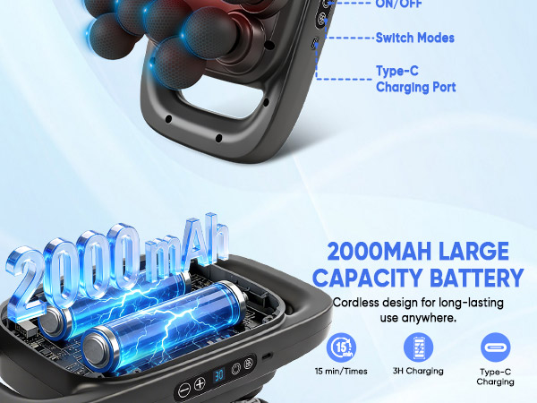 multi head massage gun, body massager, back massager