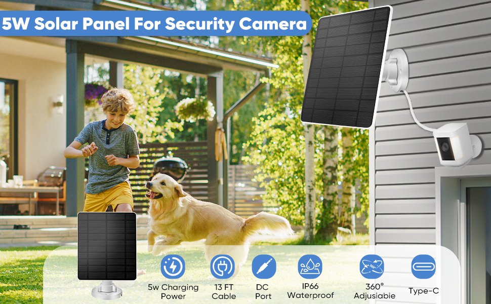 solar panel for camera