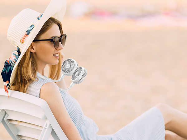 fan necklace portable for beach