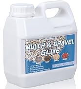 Mulch and Rock Glue for Landscaping, Concentrated Pea Gravel Glue, Clear &amp; Strong Lockdown Mulch,...