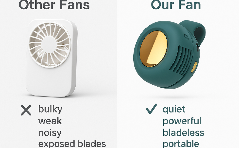 Portable Small Whirlwind Bladeless Fan