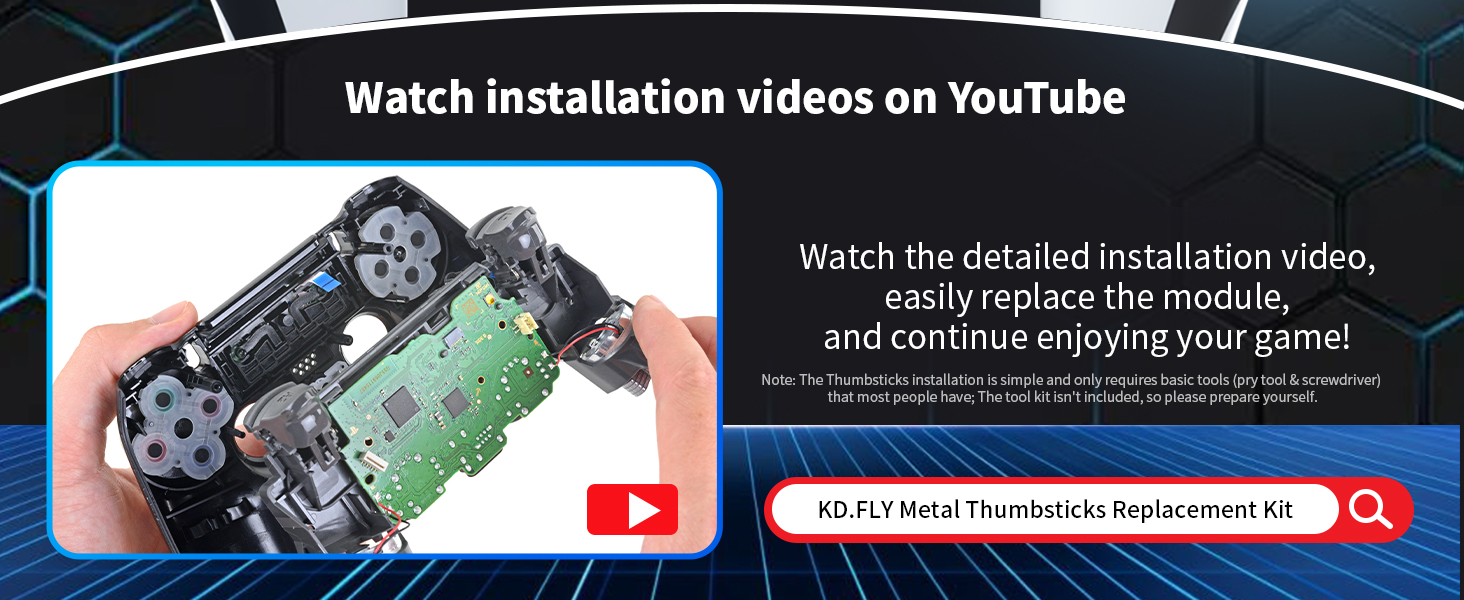 PS5 metal thumbsticks controller accessories