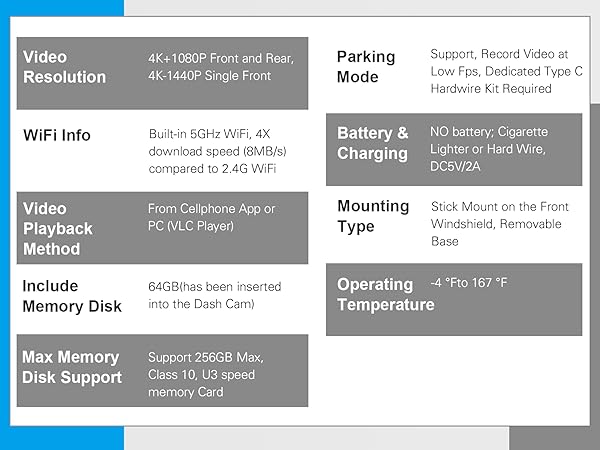 dash cam front and rear