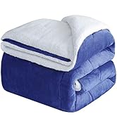 CHOSHOME Sherpa Fleece Blanket Throw Size Super Thick, Fuzzy Plush Flannel Blanket for Couch, Sof...