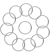 1.6" Inner Diameter Stainless Steel O Rings, Seamless Metal O Rings, Solid Round Buckles, Welded ...