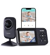 Envilink Video Baby Monitor with App, 2.8" Screen 14h Battery, Sound Detection, Night Vision, Two...