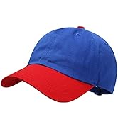 GADIEMKENSD Kids Plain Baseball Cap, Unconstructed Fit, Washed Cotton, 3-12 T