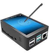 JUN-ELECTRON for Raspberry Pi 4 Touch Screen with Case, 3.5 inch Touchscreen with Fan, 320x480 Mo...