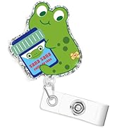 Frog Badge Reel, Latino Badge Reel, Badge Reels Retractable for Nurses, Sana Sana Colita de Rana,...