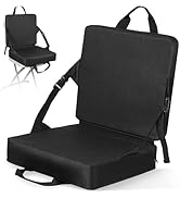REDCAMP Portable Stadium Seat Bleacher Cushion, Folding Stadium Seats Pad Ground Chair for Bleach...