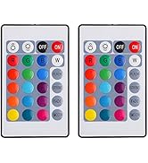 SUPERNIGHT 24 Keys RGB LED Strip Light Wireless Dimmer Remote Controller Led Light Remote Replace...