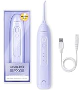 AquaSonic Icon Water Flosser for Teeth – Cordless Rechargeable Oral Irrigator – Waterproof, Porta...