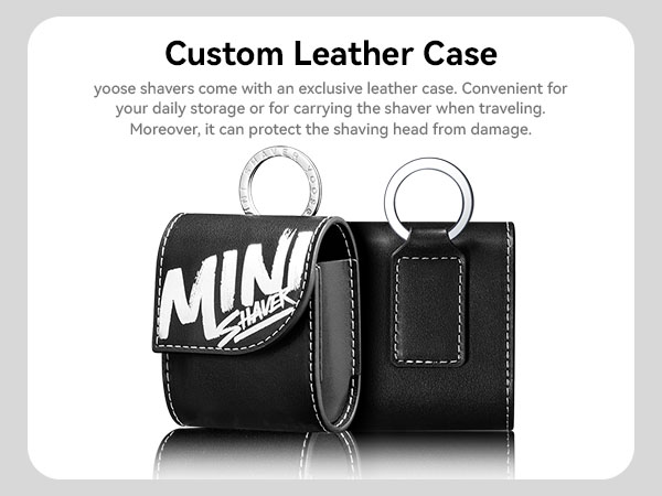 yoose Mini Shaver with Leather Case