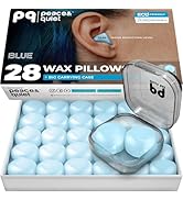 Peace&amp;Quiet PQ Wax Ear Plugs for Sleeping - 30 Silicone Wax Earplugs for Sleeping and Swimming, G...
