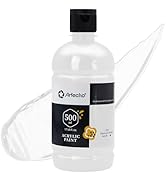 Artecho White Acrylic Paint Large Bottle 500ml / 17oz, White Craft Paint for Art Supplies, White ...