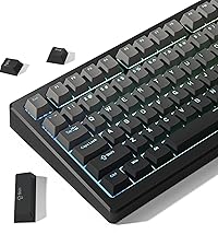 Womier Pudding Keycaps 60 65 75 100 Percent - PBT Shine Through Keycaps,165 Keys Key Cap Set, OEM Pr...