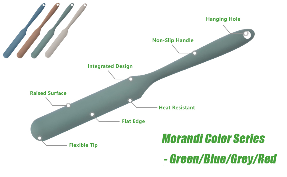 jar spatula silicone long handle