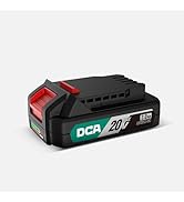 DCA 20V MAX Lithium-Ion Battery, 2.0Ah High Capacity Battery Pack Compactible 20V Cordless Power ...