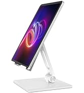 ALASHI Tablet Stand for Desk, Stable Tablet Holder with Heavy and Thickened Metal Base for Large ...