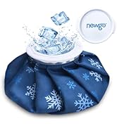 NEWGO Ice Pack Small Ice Bag for Injury Reusable, Fillable Ice Bag with Wide Mouth, Hot Water Bag...