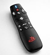 Text reads 'Image 5'. Black wireless presentation remote control with multiple buttons and red accents, shown from different angles.
