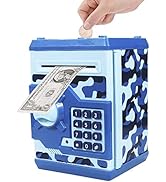 Totola Piggy Bank Electronic Mini ATM for Kids Baby Toy, Safe Coin Banks Money Saving Box Passwor...