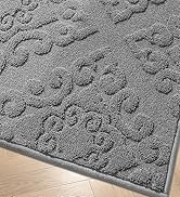 COSY HOMEER Door Mat Absorbent Dirt Trapper Entryway Rugs,Non-Slip Welcome Mat,Washable E...