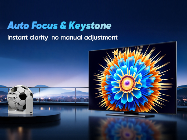 Mini Projector with WiFi and Bluetooth