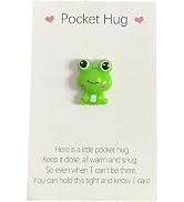 Pocket Hug Frog Token and Heart with Cards,Adorable Thinking of You Gift, Encouragement Card Set ...
