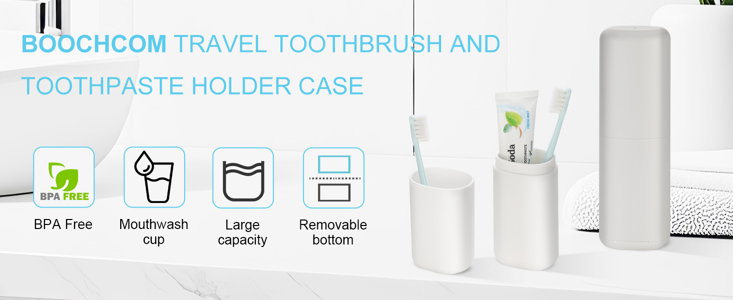 Travel Toothbrush and Toothpaste Case