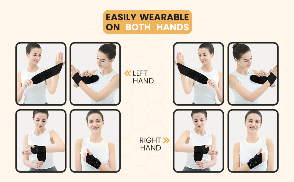 wrist heating pad wrap