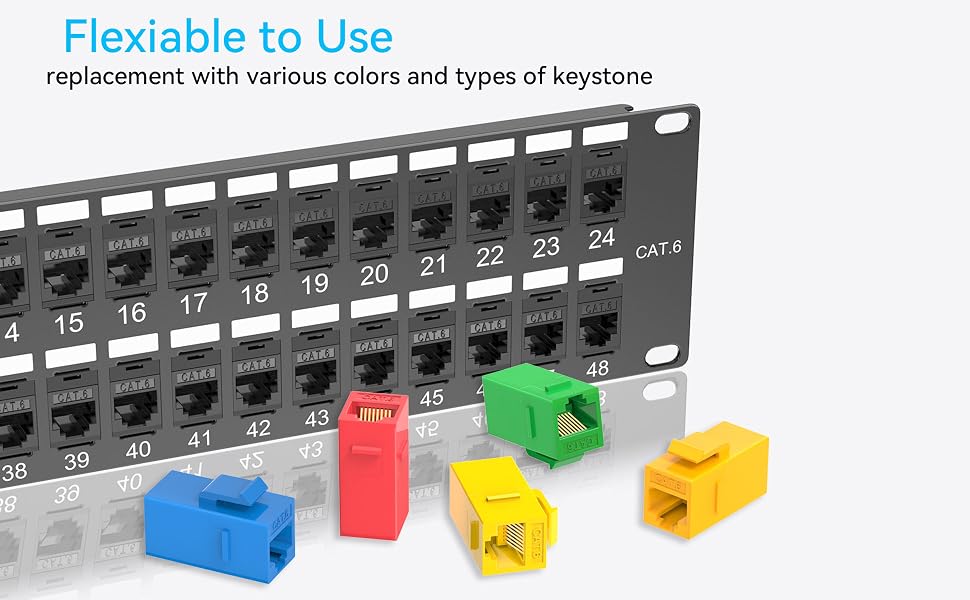 cat6 network panel 48 port
