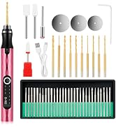 Engraving Pen, Cordless Engraver Tool with 47 Bits, USB Rechargeable, Portable Engraving Tool for...