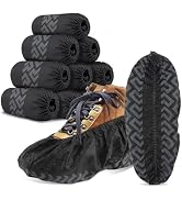 Green Convenience Disposable Shoe Covers 100 Pack (50 Pairs) Recyclable Shoe &amp; Boot Covers, Dust ...