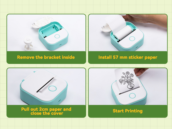 Mini Sticker Printer paper rolls