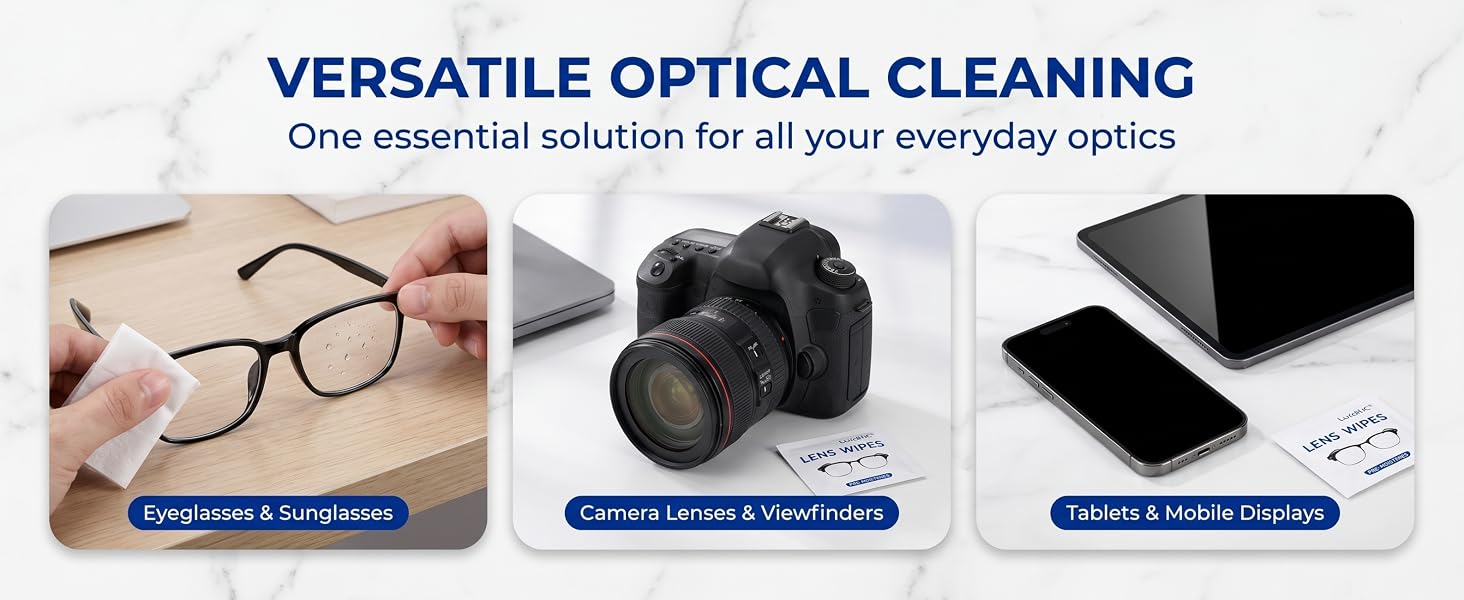 Versatile optical cleaning