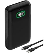 Belkin Portable Charger, 3-Port Laptop Power Bank 20000 mAh - USB-C & USB-A Ports, 65W iPhone Cha...