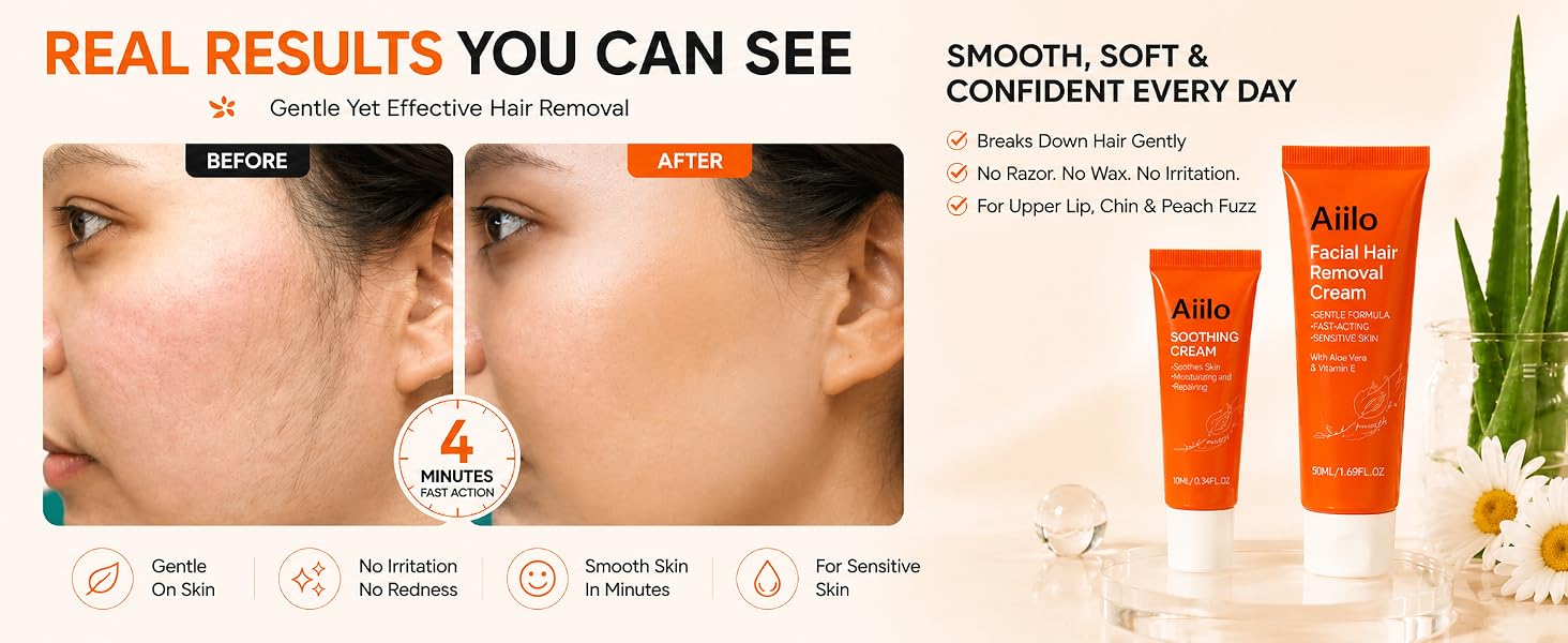 facial hair remover cream