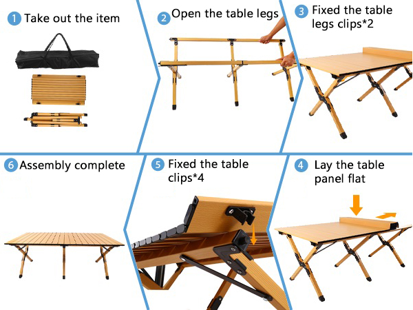 Easy to carry camping table