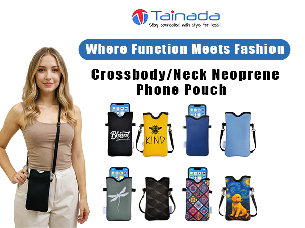 Men Women Cross Body Cell Phone Neck Lanyard Phone Pouch Case Bag