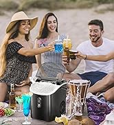 Antarctic Star Countertop Ice Maker with Soft Chewable Pellet Ice, 34lbs/24Hrs, One-Click Operati...