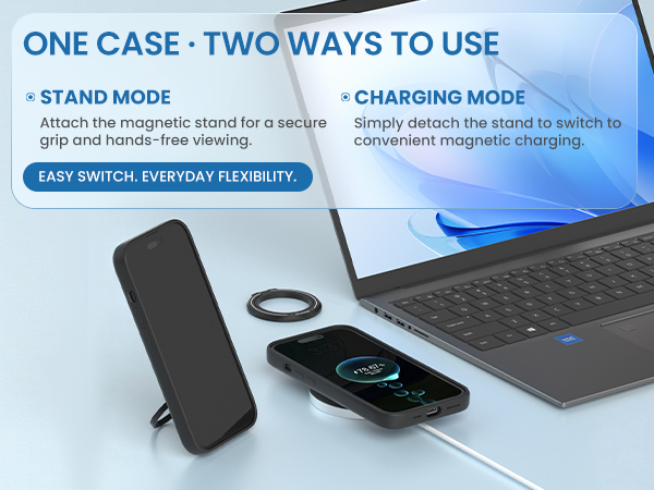 ONE CASE·TWO WAYS TO USE