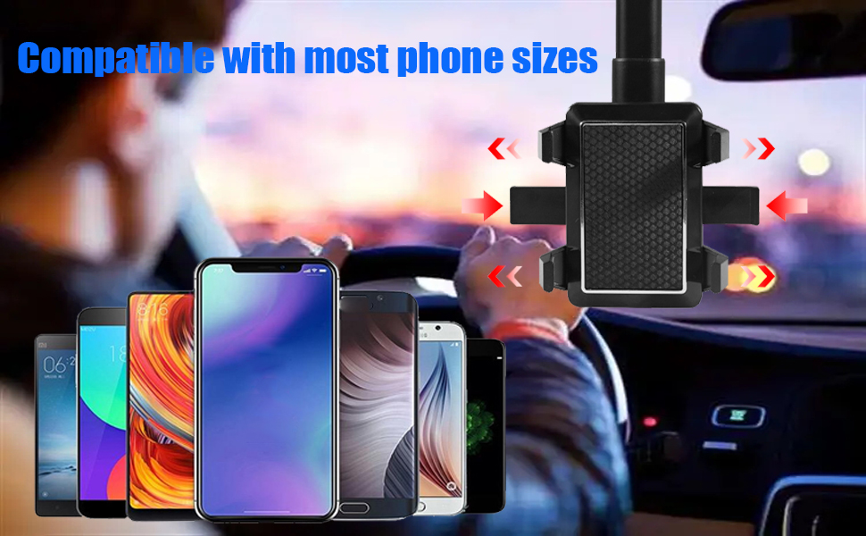 360°Rotatable and Retractable Car Phone Holder